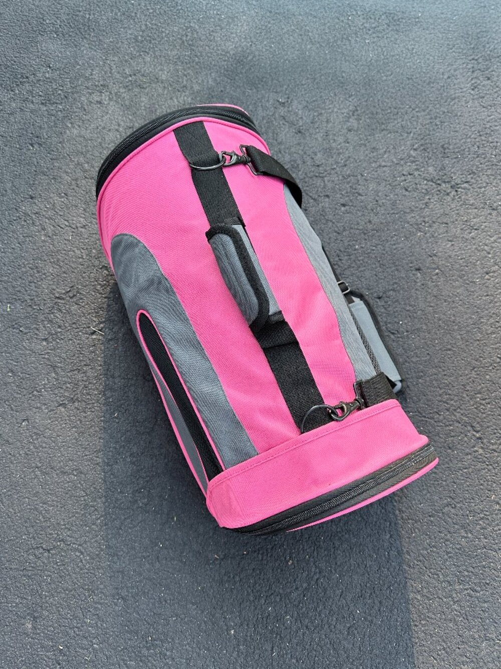 EliteField Deluxe Soft Airline-Approved Dog & Cat Carrier Bag, Pink/Gray